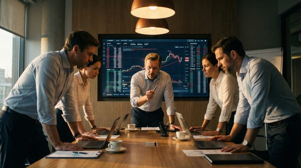 Spotkanie biznesowe w ramach doradztwa menedżerskiego